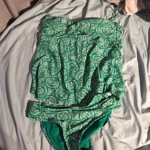 two piece bathing suit